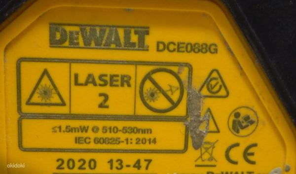 Лазерный уровень DeWALT DCE088G + Aккумулятор 2.0 + Зарядка (фото #4)