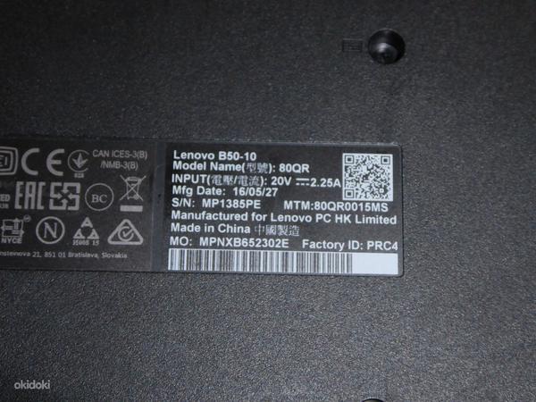 Ноутбук Lenovo B50-10 модель 80QR + зарядка (фото #4)