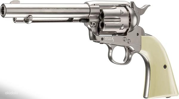 Pneumaatiline revolver Umarex Colt SAA 45 PELLET nickel (foto #1)