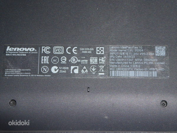 Sülearvuti Lenovo Idepad Flex 10 + laadija (foto #4)