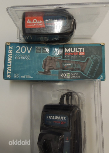 Multitool Stalwart Multipower 20v + aku 4,0Ah + laadija (foto #3)