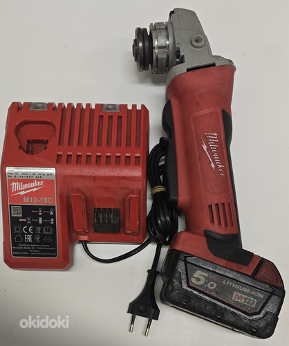 Relakas Milwaukee HD18-AG125 + aku 5,0Ah + laadija