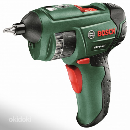 Akukruvikeeraja Bosch PSR Select + laadija + kohver