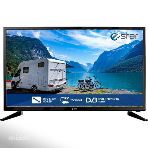 Teler E-Star LEDTV24R2T2 + pult + jalad + karp
