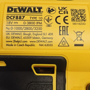 Akutrell Dewalt DCF887 + karp (4 foto / 5)
