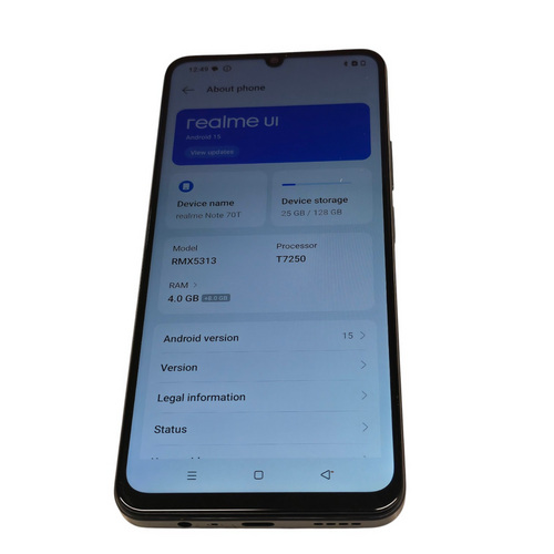 Смартфон Realme Note 70T 128/4GB + Чехол