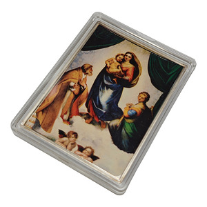 Hõbetatud meenemünt Sistine Madonna (4 foto / 5)