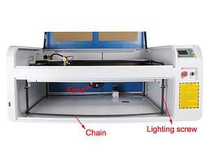 100W CO2 CNC-лазер.резак/-раб.площадь гравёр 100x60cm, новый (3 фото из 3)