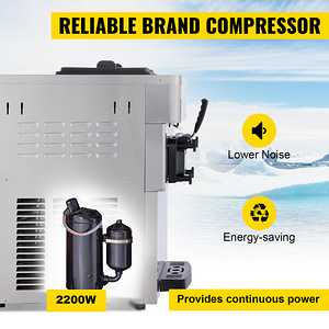 Pehme jäätise masin 2+1 maitset 2200W uus! (6 foto / 10)