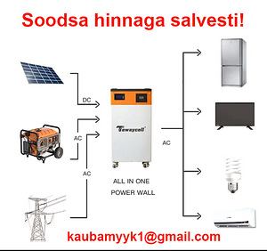 ELEKTRISALVESTI 15kWh 300Ah 5kW inverteriga, UUS! (7 foto / 9)