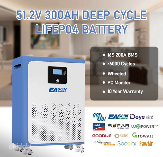 AKUPANK 48V 100-200-300AH 5-15kW LiFePO4 BMS