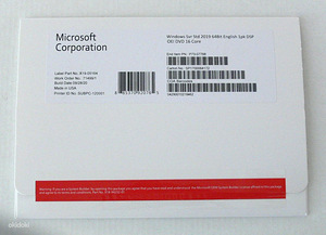 Windows Server Std 2019 64bit Eng DSP OEI DVD 16 core (1 foto / 2)