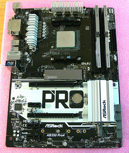 AsRock AB350 Pro4, Ryzen 5 3400G, DDR4 16GB, SSD 250GB M.2 (6 foto / 10)