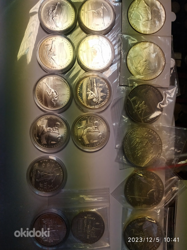 Mündid SSSR rubla 1,3,5,hõbe Olümpik 10-5 rubla (foto #1)