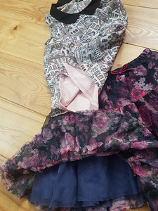 Комплект юбка + блузка + колготы 128 - 134, 7-8 лет (2 фото из 2)