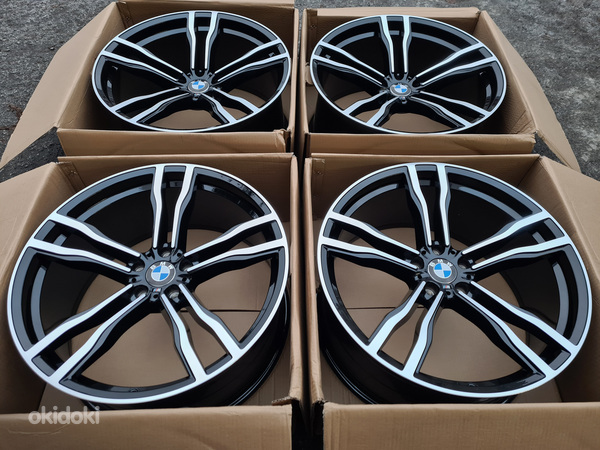Новые диски R22 X5 X6 E70 F15 с шинами Pirelli 5x120