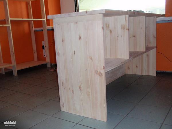 Расчётно -кассовый стол из дерева, новый (фото #2)