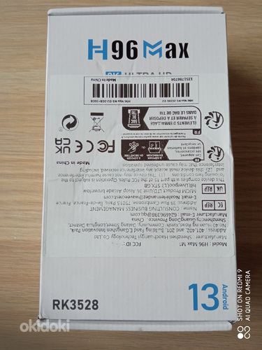 TV BOX ANDROID 13.0. H 96 MAX M1