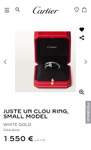 Оригинальное кольцо Cartier Juste un Clou (3 фото из 3)