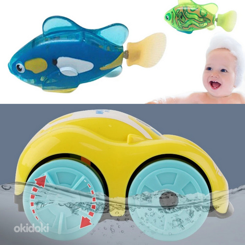 Игрушки для ванны (машинка / рыбка) (фото #1)