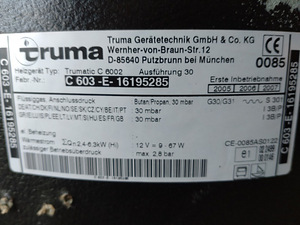 Truma C 603 boiler (2 фото из 2)