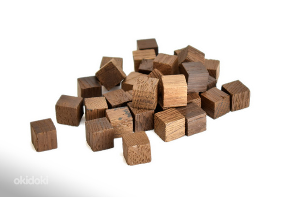 Väikesed prantsuse tammekuubikud 1x1x1 100gr; sügavröstitud