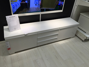 IKEA Besta Burs TV-laud valge kōrgläige 180 x 41 x 49cm UUS! (1 foto / 7)