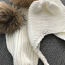 Новый! Комплект из шапки и шарфа с натуральным мехом (фото #3)