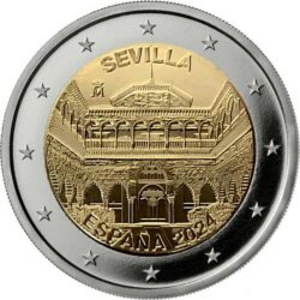 2 евровые монеты 2024 г UNC (2 фото из 5)