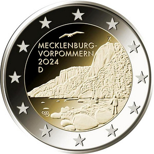 2 евровые монеты 2024 г UNC (5 фото из 5)