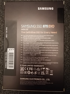 SSD Samsung 870 EVO 250 GB uus (2 foto / 2)