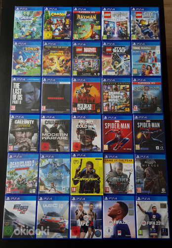 PS4 mängud / Игры PS4 (M - Y) (фото #1)
