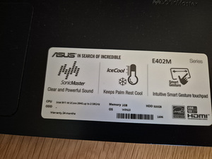 Müüa 3 Asus sülearvutit Mudelid: K53S, X553M, E402M. (6 foto / 6)