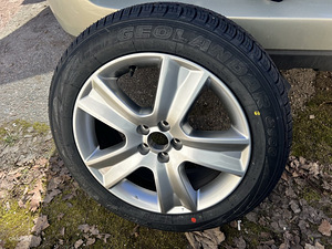 17" оригинальные диски Subaru с шиной 5x100 single NEW! (4 фото из 4)