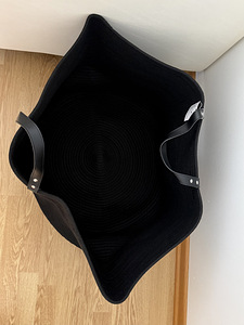 Musta värvi XXL puuvillanöörist korv kott Ikea korv (3 foto / 10)