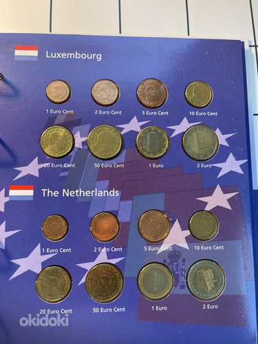 Альбом с коллекцией монет евро (фото #4)