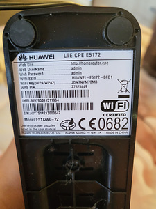 4G wifi ruuter huawei E5172