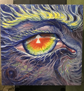 Internal divinity (Painting on canvas, Oil, 60x60, 2024) (1 foto / 1)