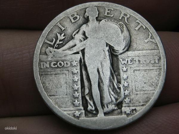 25 senti USA.(1916-1930) ???.Aasta kirjutatakse üle.Hõbe. (foto #1)