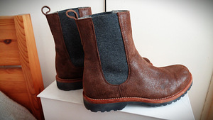 S.40(25.5cm)-Brunello Cucinelli Brown Leather Chelsea Boots (4 foto / 10)