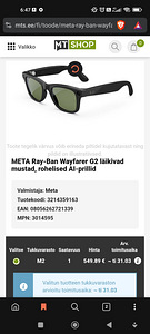Meta Ray-Ban wayfarer gen2 (1 foto / 3)