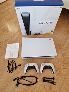 Sony Playstation 5 (PS5) 825GB ( CFI-1216A ) + 2 pulti (2 foto / 10)