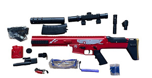 Mängupüstol Sniper SCAR geelkuulidega 91 cm, 8000 padruniga (2 foto / 5)