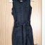 Черное льняное платье Монтон (фото #1)