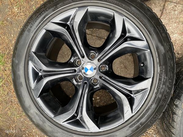 19-дюймовые оригинальные диски BMW style 335 5x120 + пластинчатые шины (фото #1)
