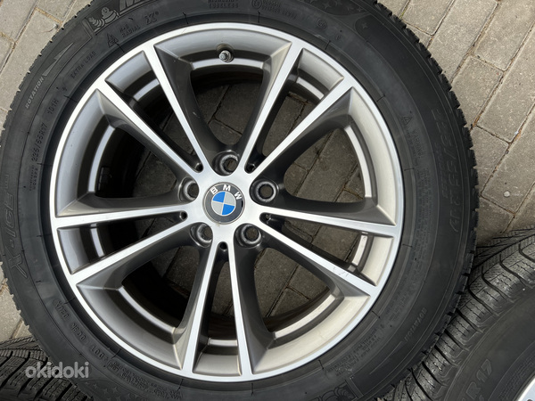 17" оригинальные диски BMW style 631 5x112 + плоские шины (фото #3)