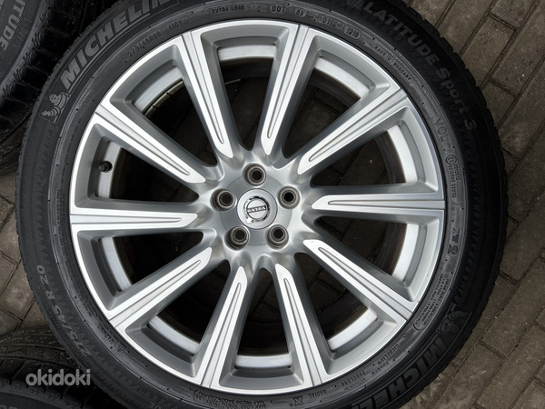 20" оригинальные колеса Volvo 5x108 + всасывающие шины 275/45/20 (фото #4)