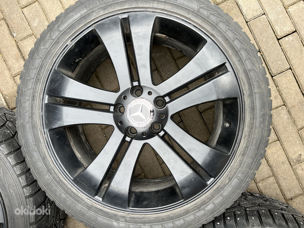 19-дюймовые диски Mercedes-Benz 5x112 + шипованные шины 255/40/19 (фото #3)