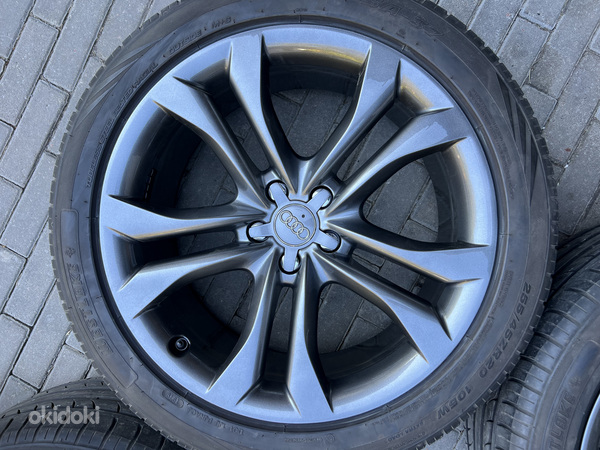 20" оригинальные диски Audi 5x112 + летние шины 255/45/20 (фото #3)
