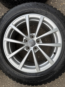 17" оригинальные диски Audi 5x112 + шипованные шины 225/60/17 (4 фото из 10)